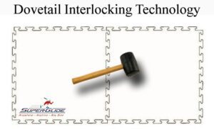 dovetail interlocking technology for synthetic ice rinks