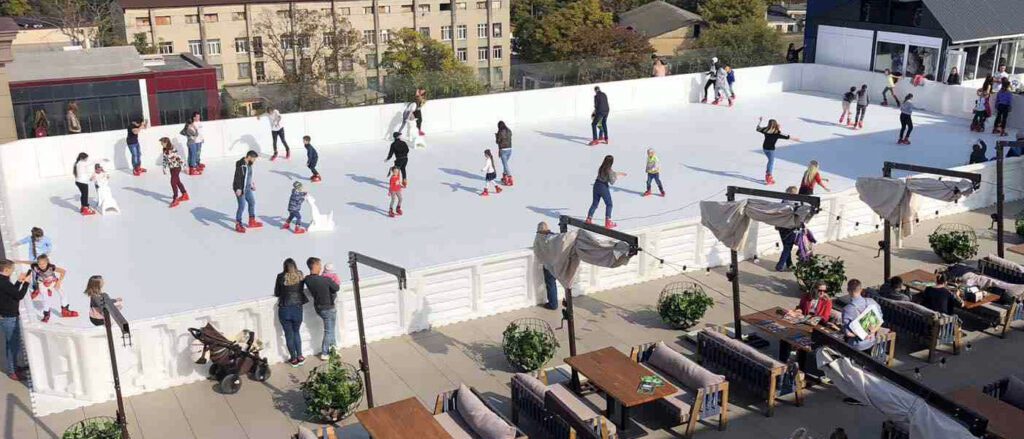 Outdoor Global Synthetic Ice Skating Rink