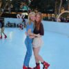 Super-Glide synthetic ice skating rink at Winter Spectacular on St. Armands Circle, rental ice skates